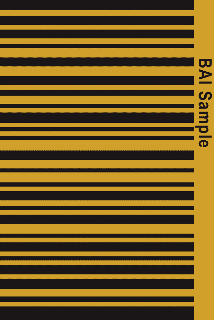 black-on-gold Barcode Car Decals sticker