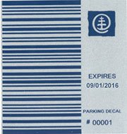blue-custom Barcode Car Decals sticker