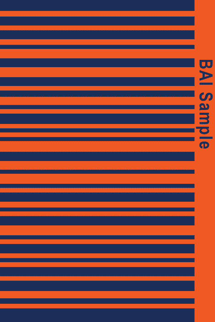 blue on orange barcode