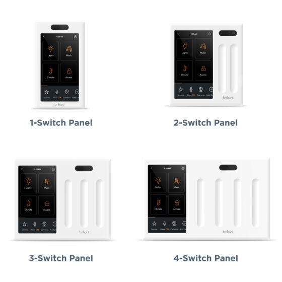 brilliant smart switch panels
